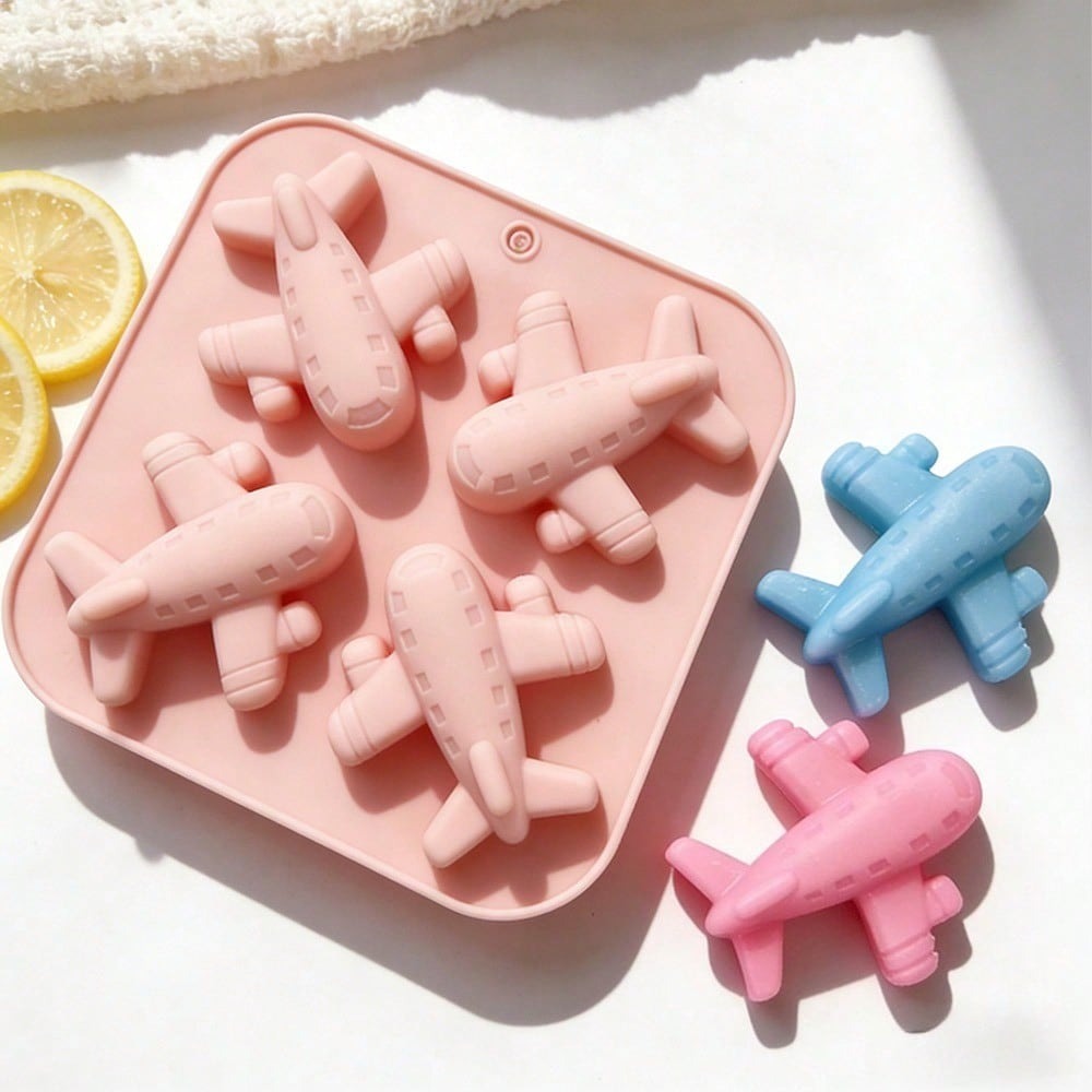 4 Cavity Airplane Silicone Mol - огляд і ціна Candle Making Supplies Wholesale
