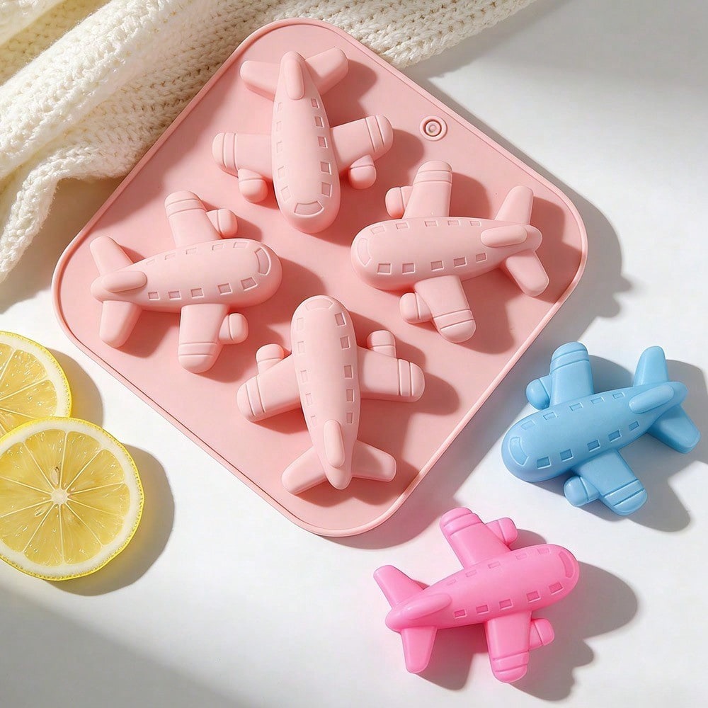 4 Cavity Airplane Silicone Mol - огляд і ціна Candle Making Supplies Wholesale