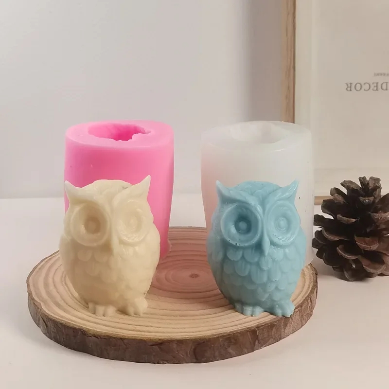 3D Owl Silicone Candle Mold Cu - огляд і ціна Candle Making Supplies Wholesale