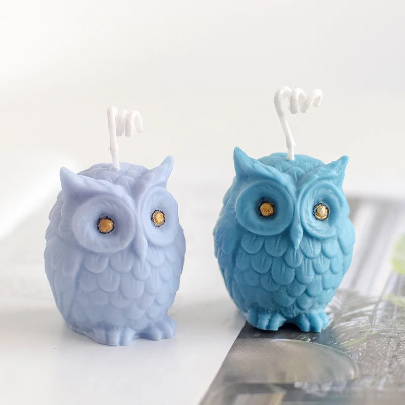 3D Owl Silicone Candle Mold Cu - огляд і ціна Candle Making Supplies Wholesale