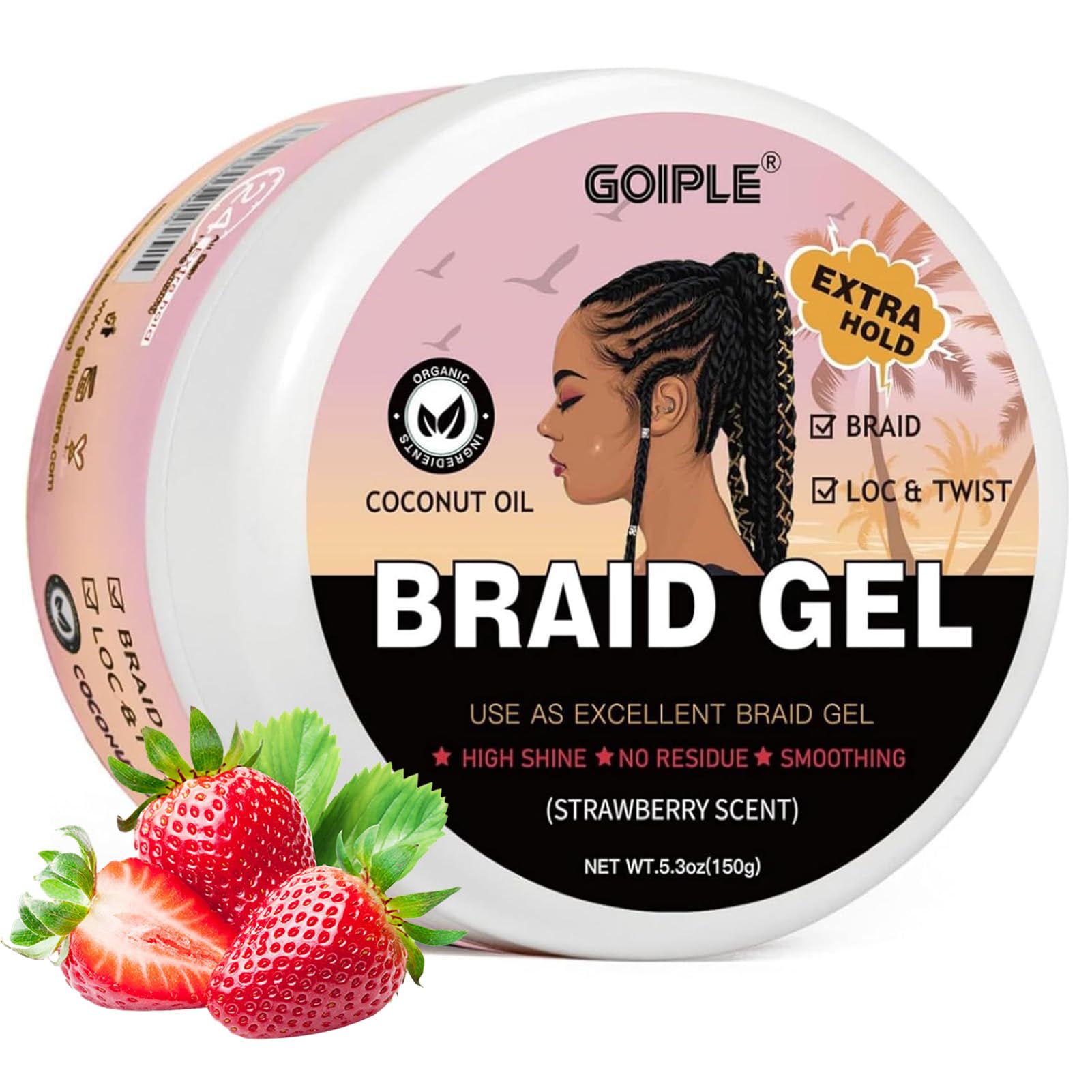 GOIPLE 5.3oz Strawberry Scent  - огляд і ціна Coconut Wax Flake