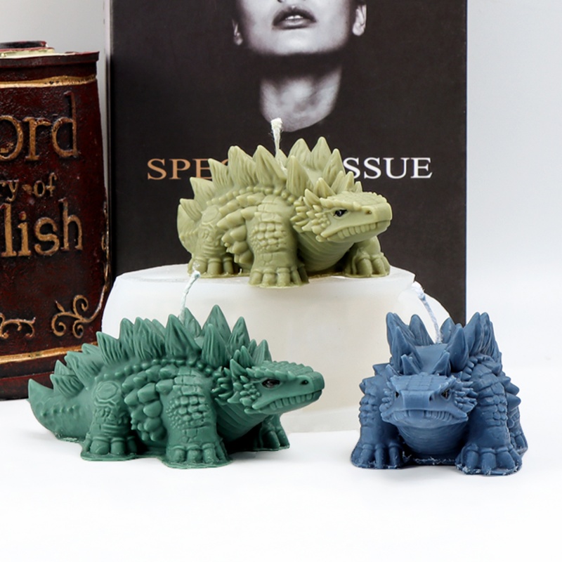 3D Spiked Dinosaur Silicone Ca - огляд і ціна Candle Making For Kids