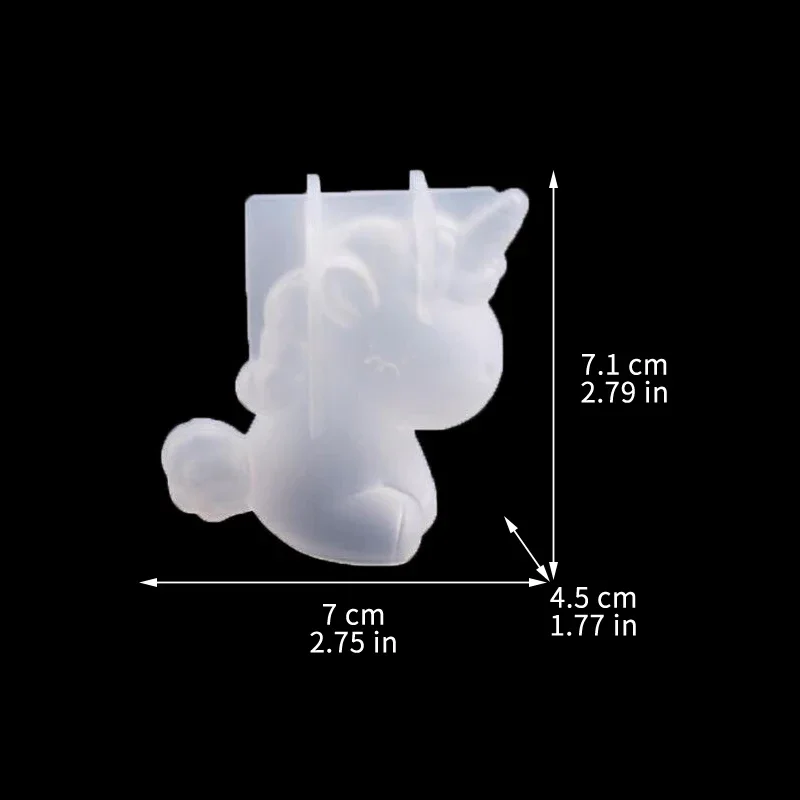 3D Geometric Silicone Unicorn  - огляд і ціна Candle Making Supplies Wholesale